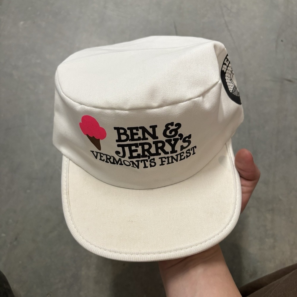 Vintage Ben & Jerry's Vermont's Finest Painters Cap Made in the USA - Picture 9 of 9